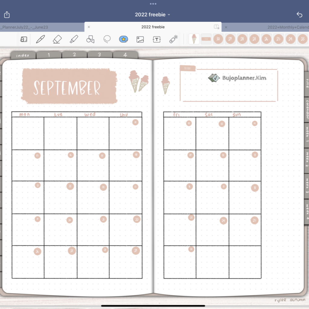 goodnotes homework planner